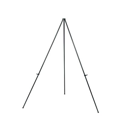Bi-Office Display Easel Ultra Lightweight, Black Folding Metal, Height: 150 cm