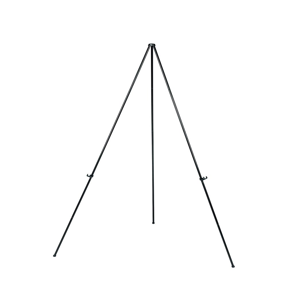 Bi-Office Display Easel Ultra Lightweight, Black Folding Metal, Height: 150 cm