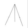 Bi-Office Display Easel Ultra Lightweight, Black Folding Metal, Height: 150 cm view 1