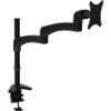 2xhome -New Ergonomic Fully Height Adjustable Easy Articulating Tilting Black Desk Pole Mount Bracket Desktop Flat Panel Clamp Stand with Extension Arm for Single LCD LED view 1