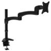 2xhome -New Ergonomic Fully Height Adjustable Easy Articulating Tilting Black Desk Pole Mount Bracket Desktop Flat Panel Clamp Stand with Extension Arm for Single LCD LED view 2