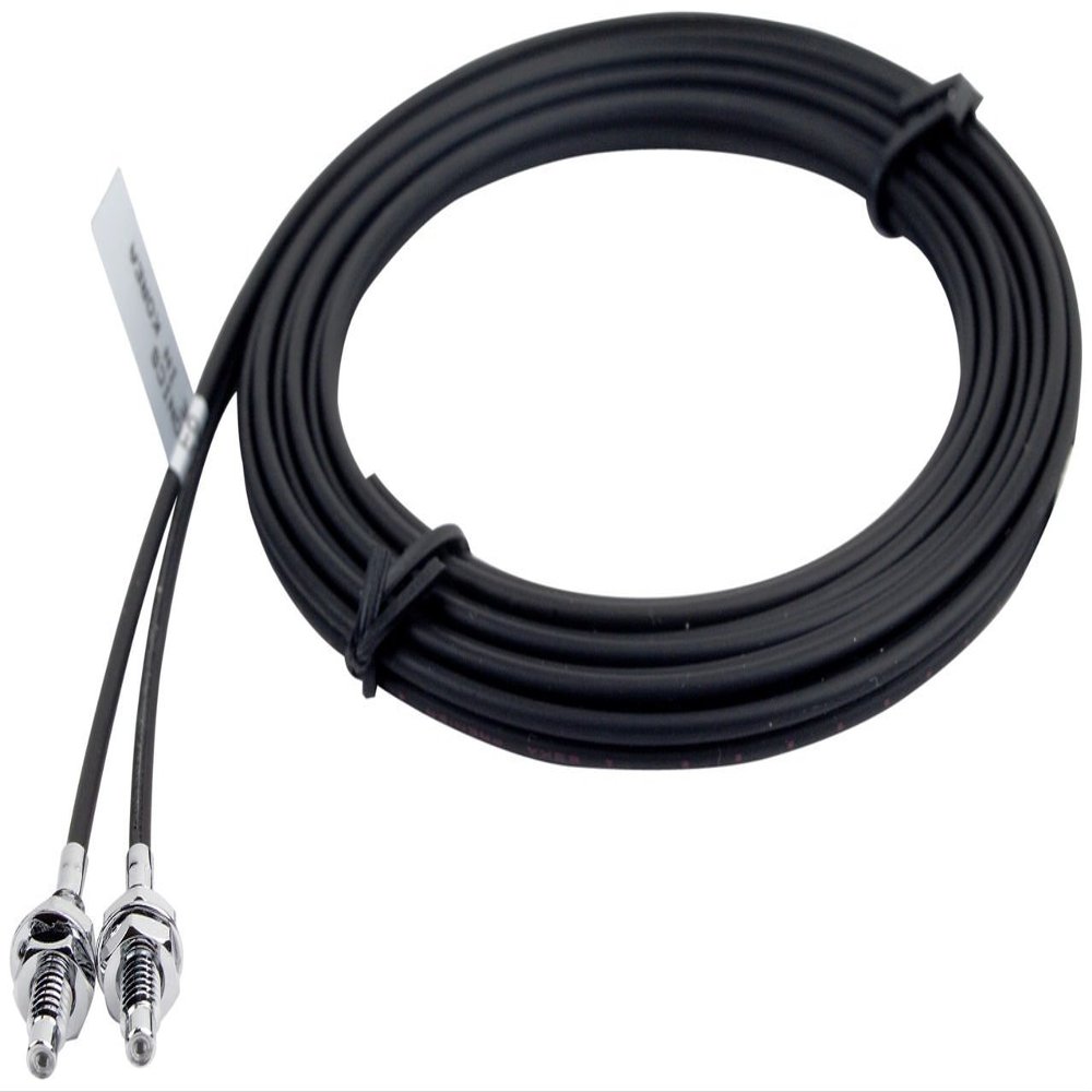 FT-420-15H1, Fiber Optic Cable, Through-Beam Type, Threaded Head, R50, -40 to 150C, Sensing Distance 500mm, Min.Target 1mm, 2M Length, Free Cut.