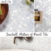 Tenedos Genuine Mother of Pearl White Oyster Herringbone Shell Mosaic Wall Tile Backsplash for Kitchen Bathroom Shower, Spas, Fireplace, Pool by Vogue Tile (Full Sheet) view 2