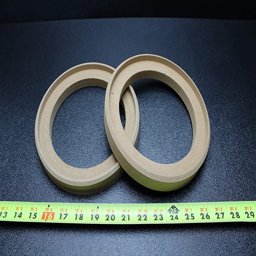 Audiopipe RING-6.5GR Universal 6.5" MDF Speaker Rings with Grill Cutouts