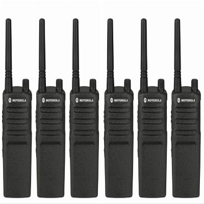 6 Pack of Motorola RMM2050 Two Way Radio Walkie Talkies