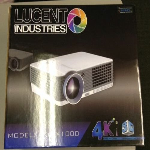 4ki/3d Projector Lucent Technologies with Hd Projector Screen New in Box