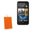 BoxWave Case Compatible with HTC Desire 610 - Velvet Pouch, Soft Velour Fabric Bag Sleeve with Drawstring - Bold Orange view 1