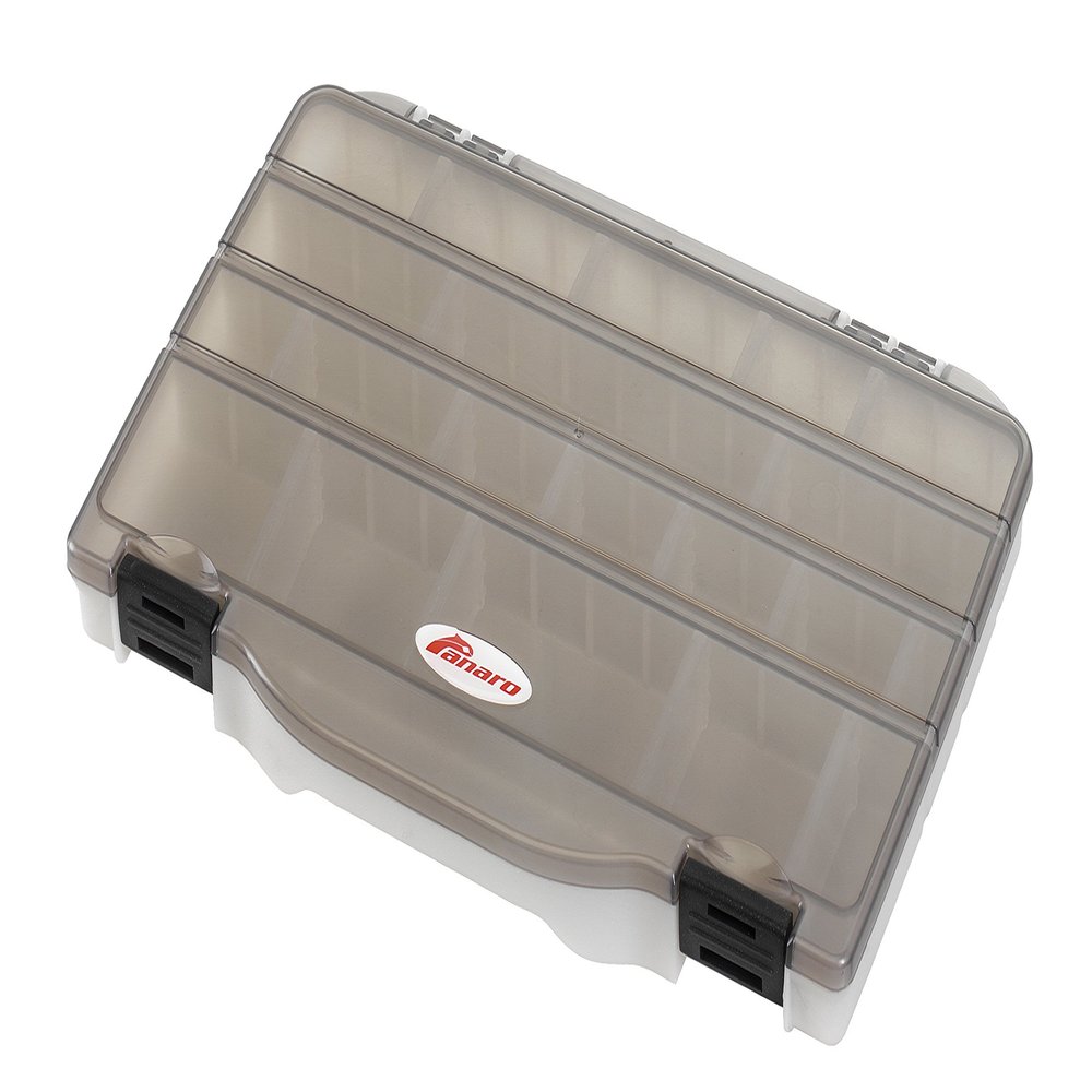 Plastic PANARO 198.370 Box, Fume/White, 276 x 186 x 27