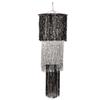 Beistle Party Decoration 3 - Tier Shimmering Chandelier Black and Silver 4' (1/Pkg) - 6 Pack view 1