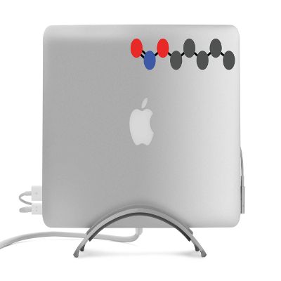 Amyl Nitrite aka Popper - Molecular Ball and Stick Model - Full Color Decal for Macbook, Laptop, Car, or Truck - Sticker