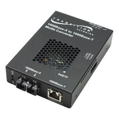 Transition Networks SGETF1013-110-NA Gigabit Ethernet Stand-Alone Media Converter - 1 x RJ-45 , 1 x SC Duplex - 1000Base-T, 1000Base-SX