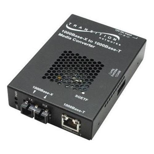 Transition Networks SGETF1013-110-NA Gigabit Ethernet Stand-Alone Media Converter - 1 x RJ-45 , 1 x SC Duplex - 1000Base-T, 1000Base-SX