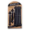Creative Hardware 452-07 Handle/Hinge Decorative Accent Set Carriage House (6 Piece) Magnetic Garage Door Hardware, Black,1 view 2