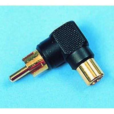 Adapter 90 Degree RCA Gold