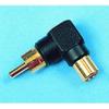 Adapter 90 Degree RCA Gold view 1