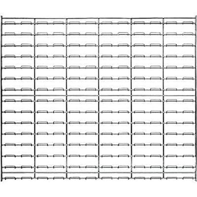 Wire LOUVERED Panel Chrome