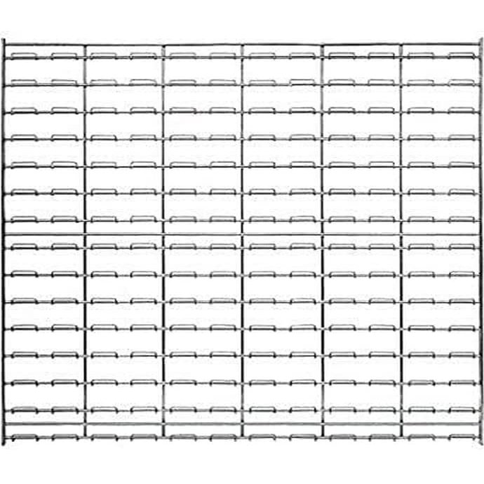 Wire LOUVERED Panel Chrome