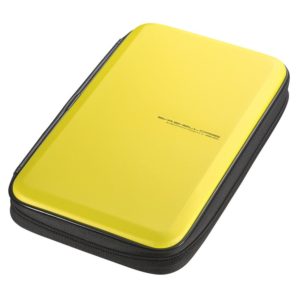 Sanwa Supply FCD-WLBD56Y 56 Disc Compatible Semi-Hard Case, Yellow