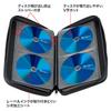 Sanwa Supply FCD-WLBD56Y 56 Disc Compatible Semi-Hard Case, Yellow view 3