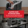 Akro-Mils 30287 Super-Size AkroBins Plastic Storage Bins, Space-Saving Stackable Bins for Garage, Classroom, Warehouse Organization, 24" L x 11" W x 10" H, Grey, 4-Pack view 2