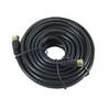 15' FT RG59 Coaxial Cable Black with F Male Connector Each End Gold F-Male to F-Male Connector Audio Video Signal Component RG-59 Shielded HDTV Jumper, 75 Ohm Video Cable view 1