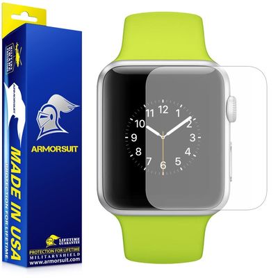 ArmorSuit Apple Watch 38mm (Series 1/2/3 Compatible) Anti-Glare Screen Protector (2 Pack) Full Coverage MilitaryShield Screen Protector For Apple Watch 38mm (Series 1/2/3 Compatible) - Matte Anti Bubble Film