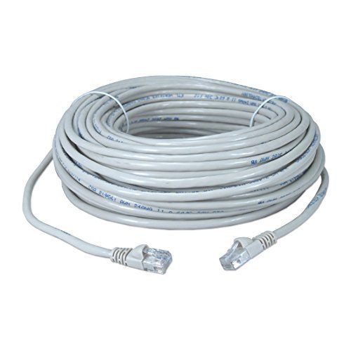 14' FT CAT5e Patch Cord Cable White UTP RJ45 Each End Gold Snagless Network Ethernet Booted 350 MHz RJ-45 24 AWG Copper Stranded Enhanced Category 5e High Speed Data Computer Gaming Jumper
