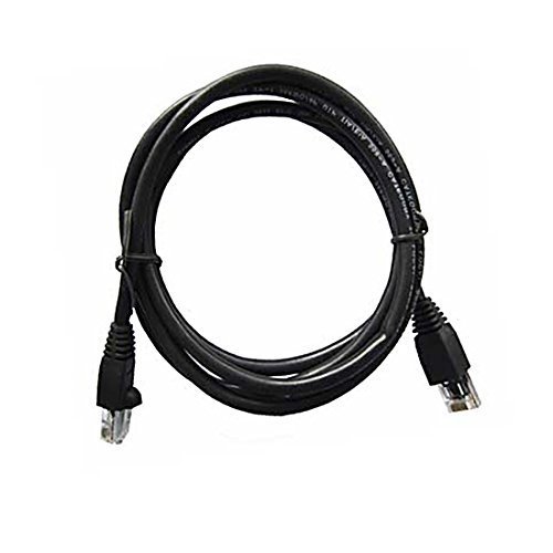 14' FT Black CAT5e Patch Cable UTP 350 MHz Molded Booted RJ45 Network Snagless 24 AWG Copper Stranded Male to Male RJ-45 Enhanced Category 5e