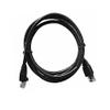 14' FT Black CAT5e Patch Cable UTP 350 MHz Molded Booted RJ45 Network Snagless 24 AWG Copper Stranded Male to Male RJ-45 Enhanced Category 5e view 1