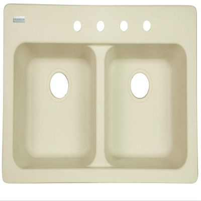Franke USA FTS904BX Double Bowl Sink 9-Inch Deep, Sand