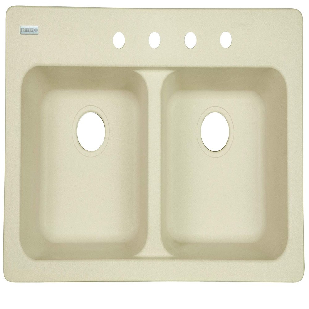 Franke USA FTS904BX Double Bowl Sink 9-Inch Deep, Sand