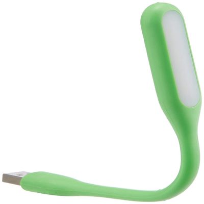 E-COSMOS USB Reading Lamp, LED, Silicone, Green, White, 5V 1.2W, 170*18.5*9mm