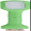 E-COSMOS USB Reading Lamp, LED, Silicone, Green, White, 5V 1.2W, 170*18.5*9mm view 2