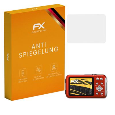 atFoliX Screen Protector compatible with Panasonic Lumix DMC-FT30 Screen Protection Film, anti-reflective and shock-absorbing FX Protector Film (3X)