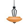 Toltec Lighting Zilo 3 Light Pendant in Matte Black (567-MB-686) view 1