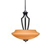 Toltec Lighting Zilo 3 Light Pendant in Matte Black (567-MB-686) view 3
