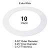10 Pack Gloss White Goof Trim Ring for 8" Inch Recessed Can Lighting Down Light, Outer Diameter 8.6 Inches, Inner Diameter 6.2 Inches view 2