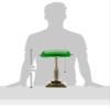 V-LIGHT Traditional Style CFL Banker's Desk Lamp with Green Glass Shade (VS688029AB) view 3