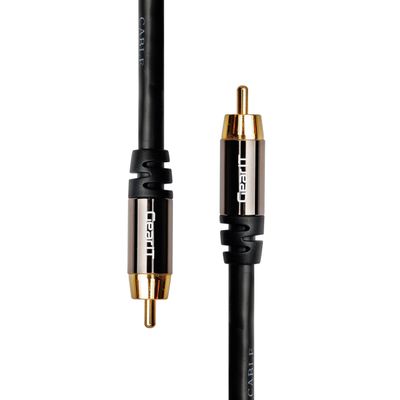 10ft RCA Subwoofer Cable, GearIT 10-Pack Pro Series Gold Plated Dual Shielded 10 Feet RCA to RCA Subwoofer Cable for High Performace Home Stereo and Home Theather System, Black