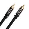 10ft RCA Subwoofer Cable, GearIT 10-Pack Pro Series Gold Plated Dual Shielded 10 Feet RCA to RCA Subwoofer Cable for High Performace Home Stereo and Home Theather System, Black view 2