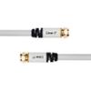 (10 Pack)(35 Feet 10.5 Meter) GearIT RG6 UL CL2 Digital Audio/Video Gold Plated Coaxial Cable Connectors, White view 1