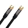 (10 Pack)(6 Feet 1.8 Meters) GearIT RG6 UL CL2 Digital Audio/Video Gold Plated Coaxial Cable Connectors, Black view 2