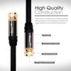 (10 Pack)(6 Feet 1.8 Meters) GearIT RG6 UL CL2 Digital Audio/Video Gold Plated Coaxial Cable Connectors, Black view 3