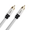 10ft RCA Subwoofer Cable, GearIT 10-Pack Pro Series Gold Plated Dual Shielded 10 Feet RCA to RCA Subwoofer Cable for High Performace Home Stereo and Home Theather System, White view 2