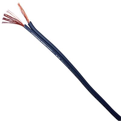 16 AWG Speaker Cable 25' FT 2 Conductor Gray Standard 7.62M 16 GA 2-Wire Standard Heavy Duty 16/2 Original Audio Signal Component Stereo Sound Wire, Home Theater Music System Cables