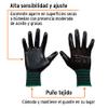 TRUPER GUX-NIT-M Nitrile Coated Nylon Gloves, Knitted Cuff. Size M view 2