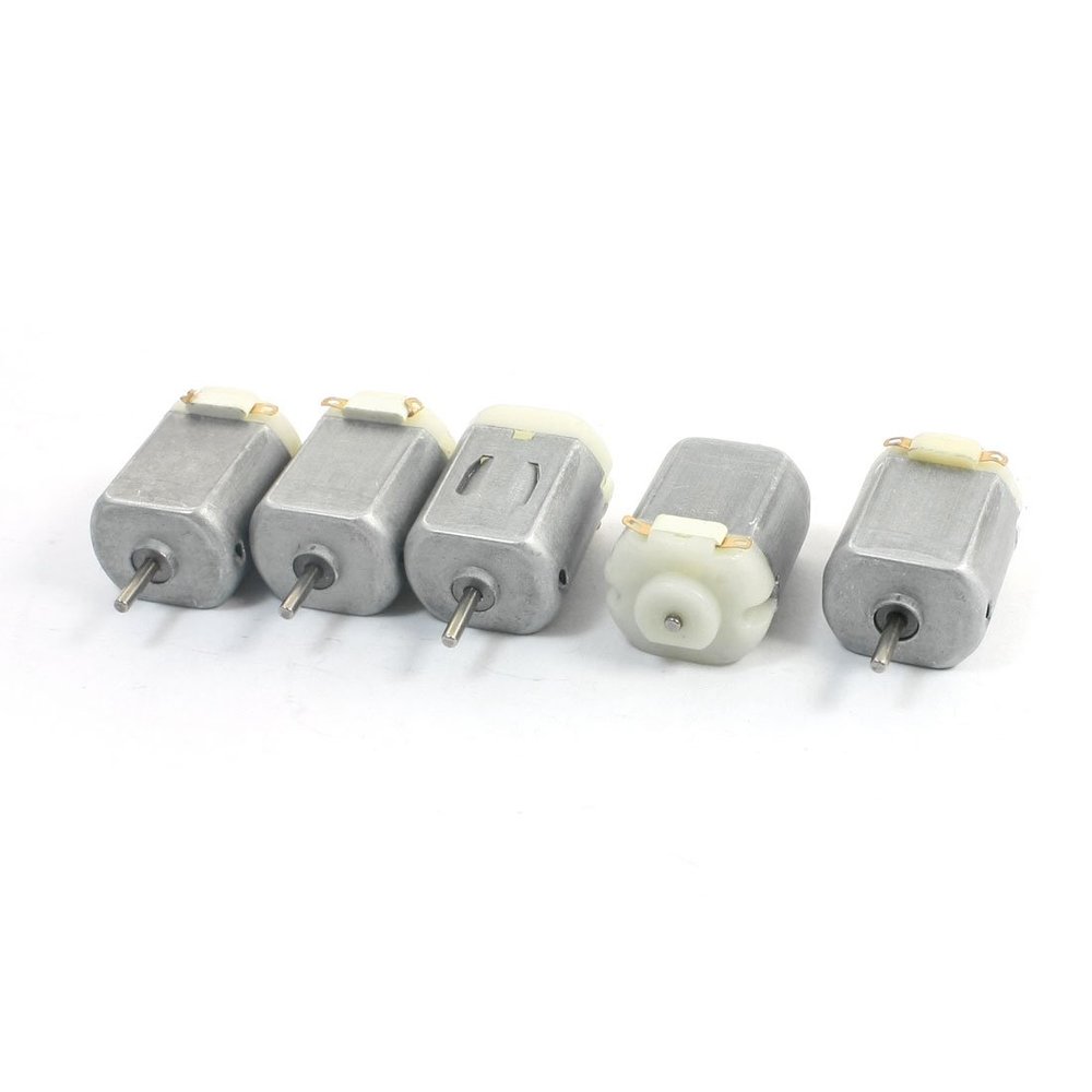 uxcell DC1-6V/3V 17000-18000RPM Micro Motor for Car Model Toys, 5Pcs