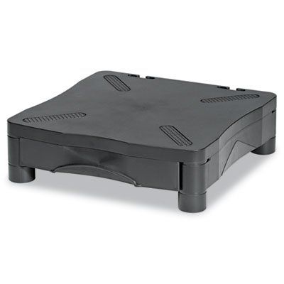 Adjustable Monitor Stand, 13-1/4 x 13-1/2 x 2 to 4, Black