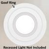 10 Pack Gloss White Goof Trim Ring for 6" Inch Recessed Lighting Trims Can Lighting Down Light, Outer Diameter 8.07 Inches view 4