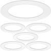 5 Pack Gloss White Goof Trim Ring for 6" Inch Recessed Can Lighting Down Light, Outer Diameter 8 Inches view 1